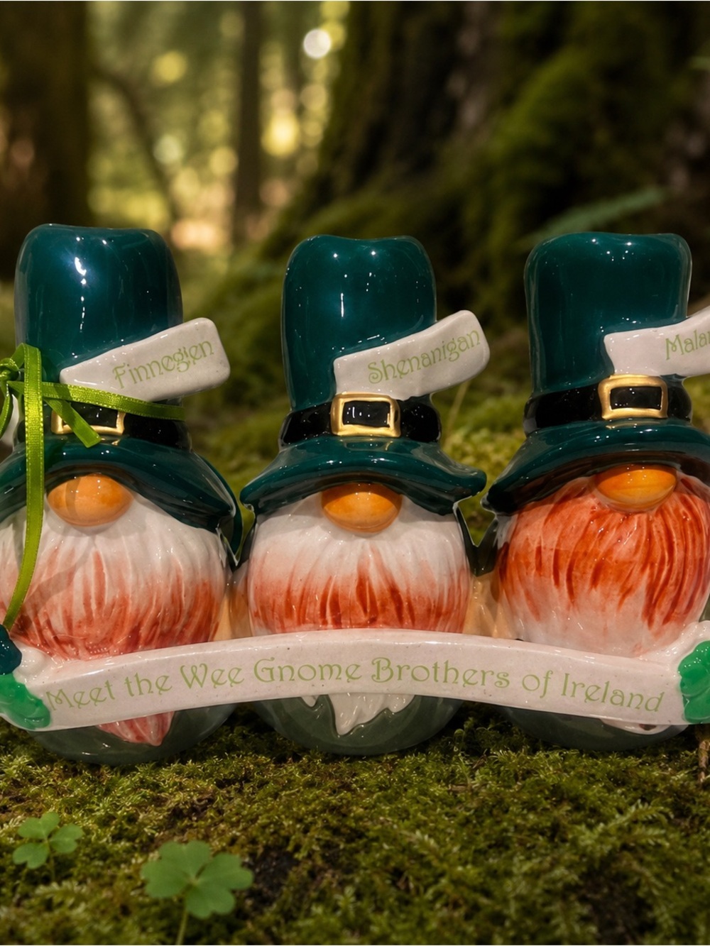 Blue Sky St Patrick’s Day Gnome Brothers of Ireland Figurine